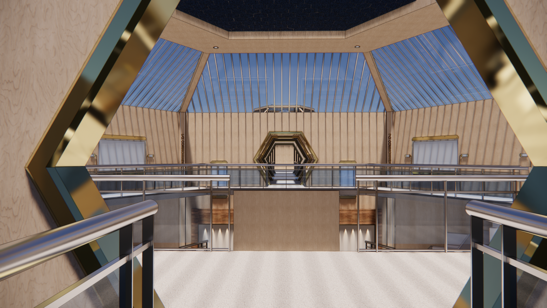 vr space for the Museum of Diversity hallway to Conference room