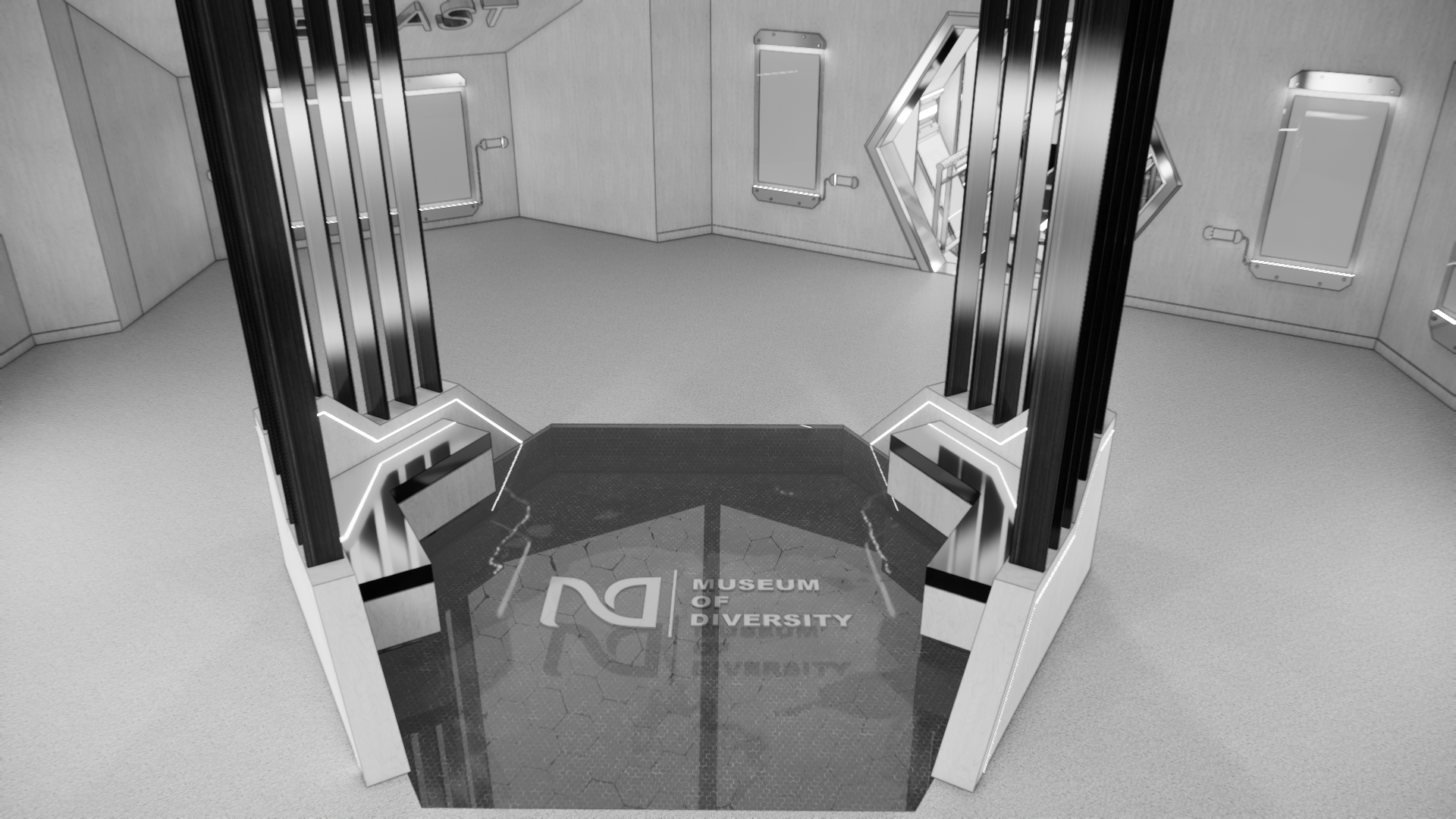 Museum of Diversity - Commonwealth Sec vr space white model