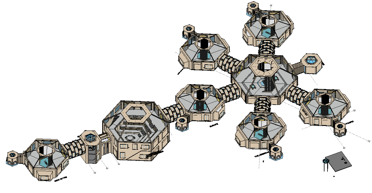 3D - Drawing of VR space for Commonwealth Secretariat