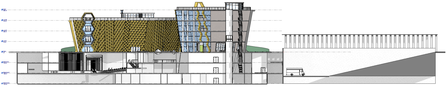 Concept drawings of museum in Jamaica